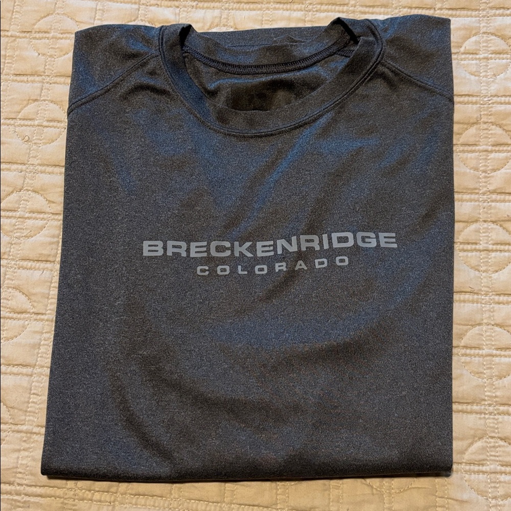 Breckenridge, CO Men’s Large, Grey Colored Long sleeved Tee Shirt